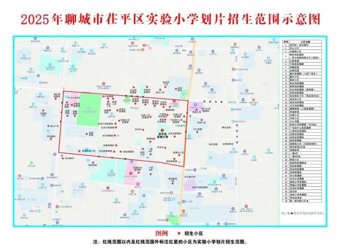 2025年茌平区城区义务教育学校招生范围示意图来啦!